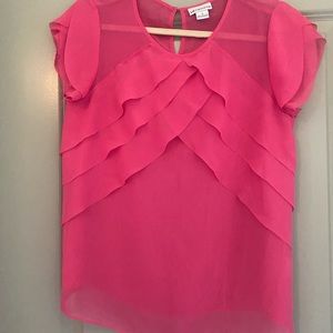 Pink shirt with tank top